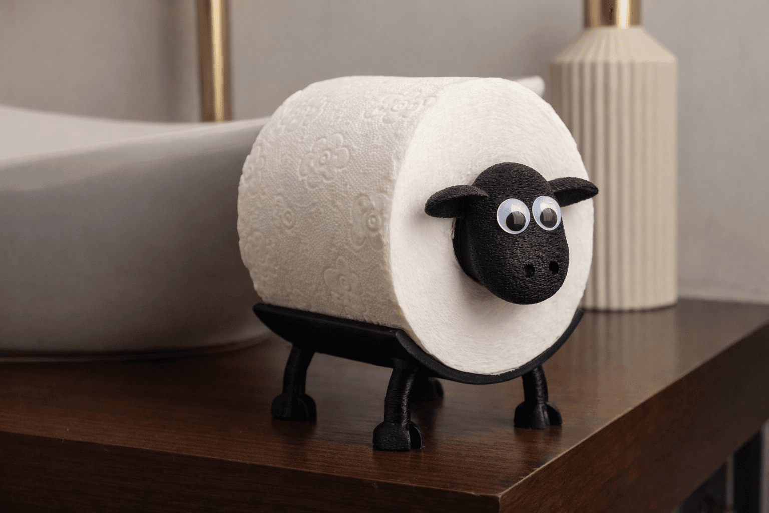 Овцата Шон - държач за тоалетна хартия